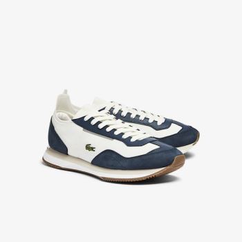 Lacoste Match Break Textile Sneakers Pánské - Tenisky Bílé / Tmavě Blankyt | CZ-lys57W